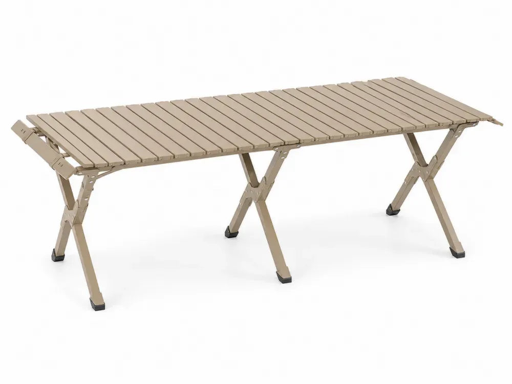Klappbarer Aluminiumtisch 120cm Beige Outdoor