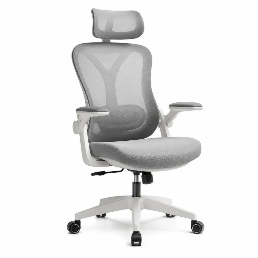 Ergonomischer Bürostuhl mit Netzstoff und verstellbarer Kopfstütze